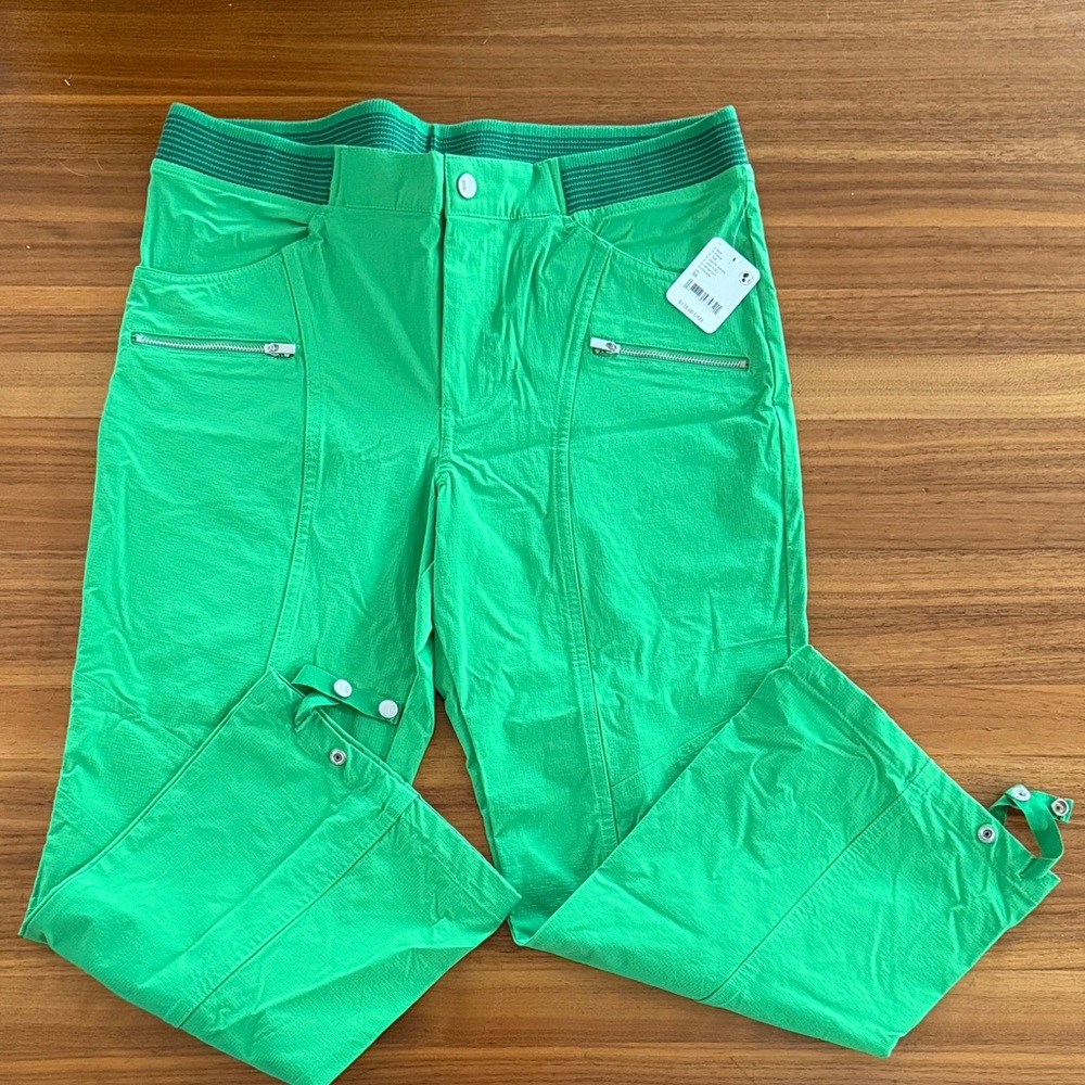 FP Movement by Free People Bright Green Boot-Cut Flare Pants